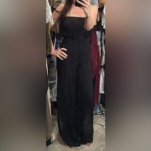 Two swim cover ups, black, small